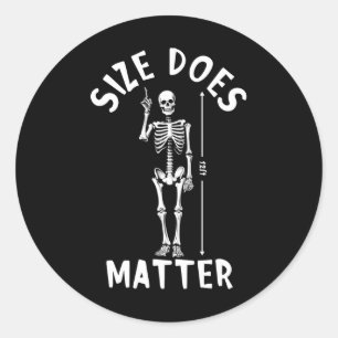 Grootte Doet Probleem Halloween 12 Voet Skelet Gra Ronde Sticker