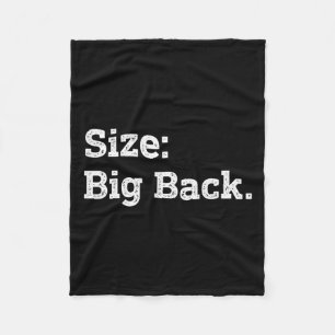 Grootte Grote Rug Grappig Sarcasme Sticker Fleece Deken