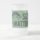 Grootte telt. Grappig Gevist design Matglas Bierpul (Center)