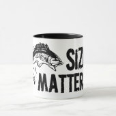 Grootte telt. Grappig Gevist design Mok (Midden)