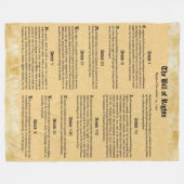 GROOTTE VAN DE RECHTEN FLEECE DEKEN (Voorkant (Horizontaal))