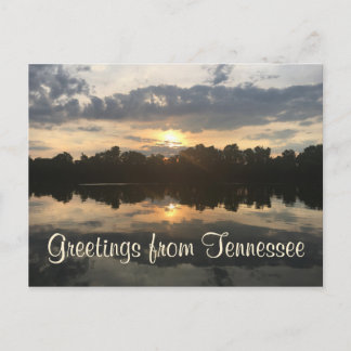 GROOTTE VAN DE Zonnefoto van het TENNESSEE-meer | Briefkaart