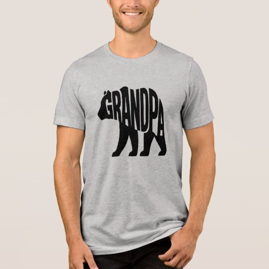 Grootvader Beer Tri-Blend Shirt (Voorkant)