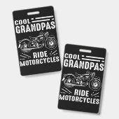 Grootvader BikerGrootvader Biker Badge (Voor- en achterkant)
