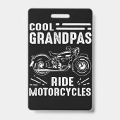 Grootvader BikerGrootvader Biker Badge (Achterkant)