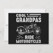 Grootvader BikerGrootvader Biker Feestdagenkaart (Achterkant)