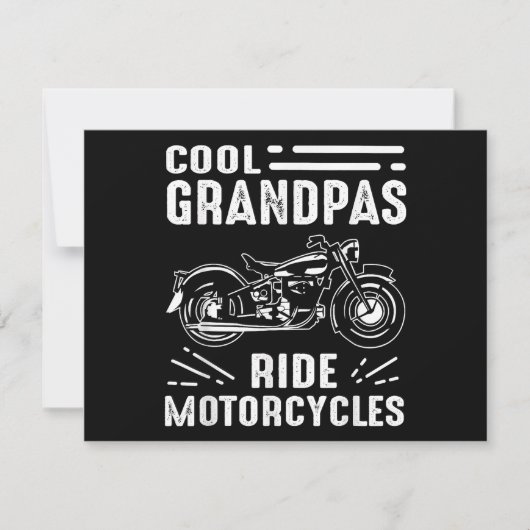 Grootvader BikerGrootvader Biker Feestdagenkaart (Voorkant)
