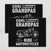 Grootvader BikerGrootvader Biker Feestdagenkaart (Voorkant / Achterkant)