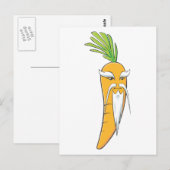 Grootvader Carrot Vegetable Briefkaart (Voorkant / Achterkant)
