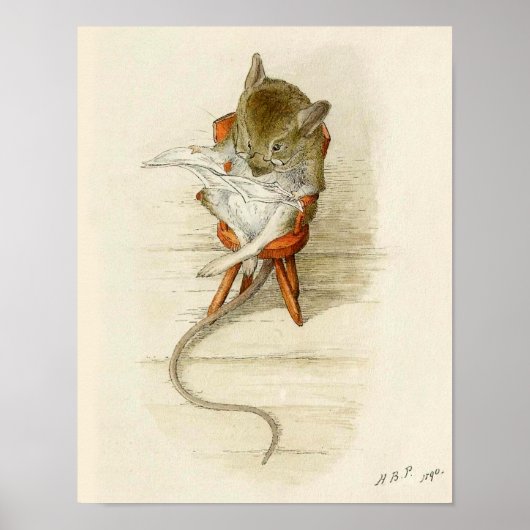 Grootvader Dormouse Leeskrant Poster (Voorkant)