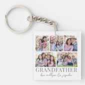 Grootvader Fotocollage Sleutelhanger (Voorkant)