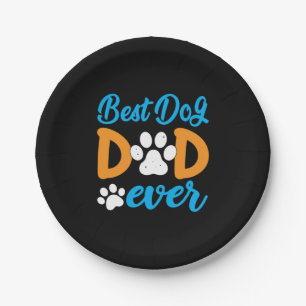 Grootvader Gift   Beste hond-pap ooit Papieren Bordje