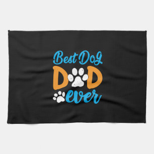 Grootvader Gift   Beste hond-pap ooit Theedoek