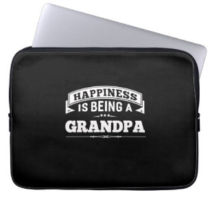 Grootvader Gift   Geluk is een opa Laptop Sleeve