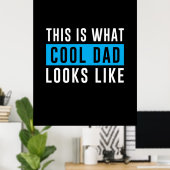 Grootvader Gift | Kool dat papa er uitziet Poster (Thuiskantoor)