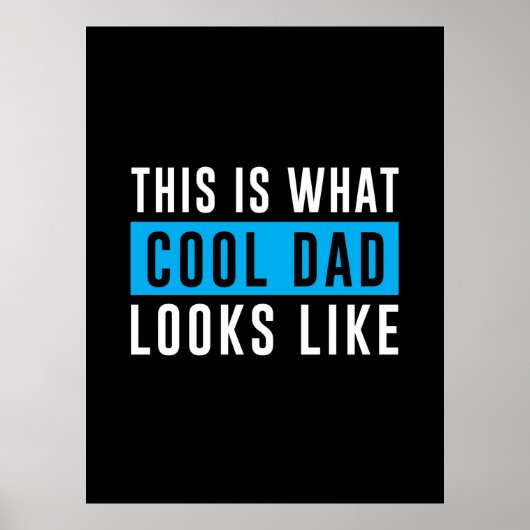 Grootvader Gift | Kool dat papa er uitziet Poster (Voorkant)