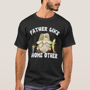 Grootvader Gnome Grafisch Voor Visser Vader T-shirt
