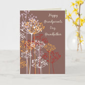 Grootvader Grootouders Dag Bruin Wildbloemen Kaart (Gele Bloem)