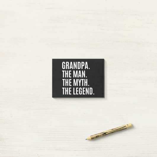 Grootvader/grootvader Gift Post-it® Notes (Op bureau)