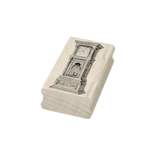 Grootvader Klok  Rubber Art Stamp Rubberstempel