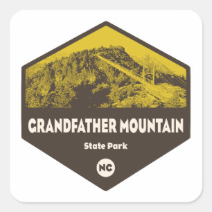 Grootvader Mountain State Park North Carolina Vierkante Sticker