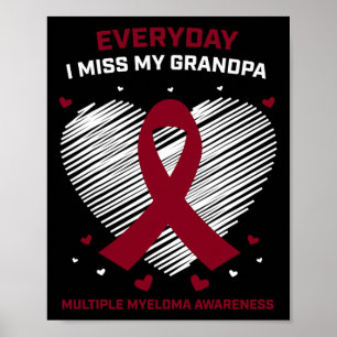 Grootvader multipel myeloom opa bloedkanker poster
