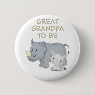 Grootvader om Baby shower Button Wild One te zijn