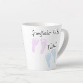 Grootvader om tweelingen te zijn Aangepaste aankon Latte Mok (Rechterhoek)