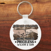 grootvader | Papa is zonder prijs | Vader Sleutelhanger (Voorkant)