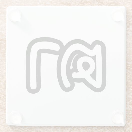 Grootvader Thai (moederlijk) - ต า / Ta Glazen Onderzetter (Achterkant)