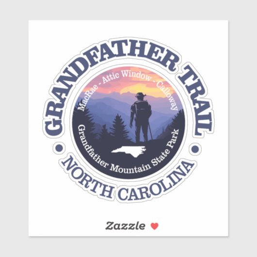 Grootvader Trail (rd2) Sticker (Vel)