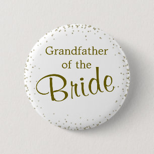 Grootvader van de Bride Confetti Button
