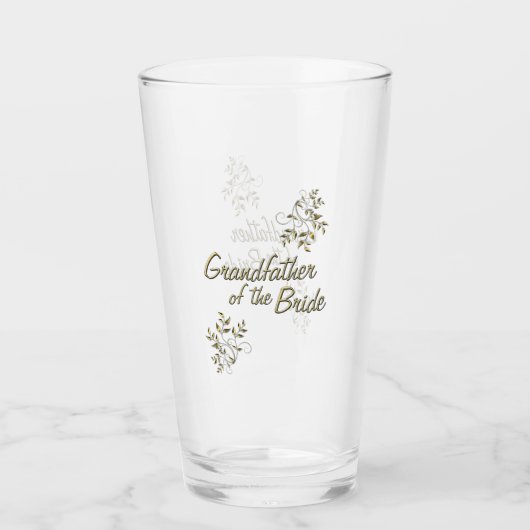 Grootvader van de bruid glas (Voorkant)