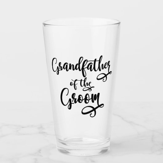 Grootvader van de bruidegom glas (Voorkant)