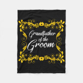 Grootvader van de bruidegom Matching Bachelorette Fleece Deken (Voorkant)