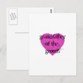 Grootvader van de Groom Briefkaart (Voorkant / Achterkant)