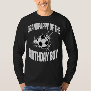 Grootvader van de Verjaardags Jongen Voetbal Team T-shirt