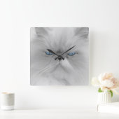 Grootvader van het aambeeld Grumpy Cat Vierkante Klok (Huis)