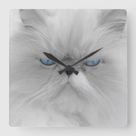 Grootvader van het aambeeld Grumpy Cat Vierkante Klok