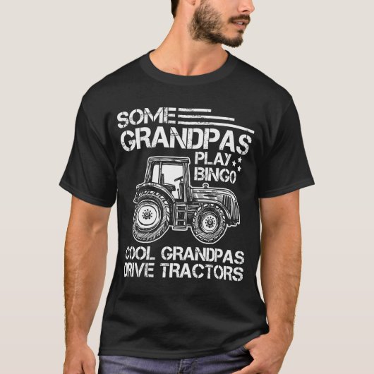 Grootvader van tractor Farmer Ranch grootouders T-shirt (Voorkant)
