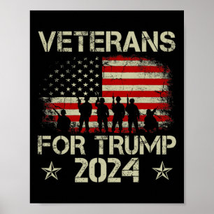 Grootvader veteranen voor Trump 2024, Amerikaanse Poster