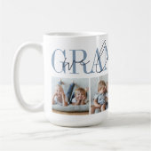 Grootvader We houden van je 4 Foto Collage Koffiemok (Links)