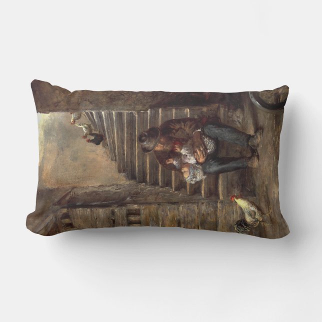 Grootvader zorgt voor zijn kleinzoon kussen (Voorkant)