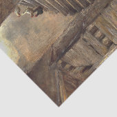 Grootvader zorgt voor zijn kleinzoon tissuepapier (Detail)