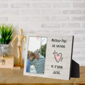 Grootvaderdag gepersonaliseerd cadeau beste opa fotoplaat