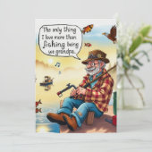 Grootvaders liefde voor Gevist Kaart (Staand voorkant)