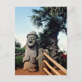 Grootvaders standbeeld, Cheju-do Island, Zuid-Kore Briefkaart (Voorkant)