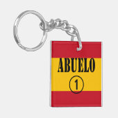 Grootvaders van Spanje: Abuelo Numero Uno Sleutelhanger (Voorkant Links)