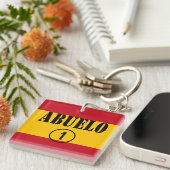 Grootvaders van Spanje: Abuelo Numero Uno Sleutelhanger (Voorkant Rechts)