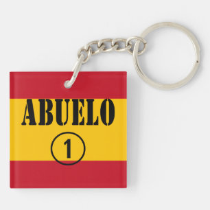 Grootvaders van Spanje: Abuelo Numero Uno Sleutelhanger